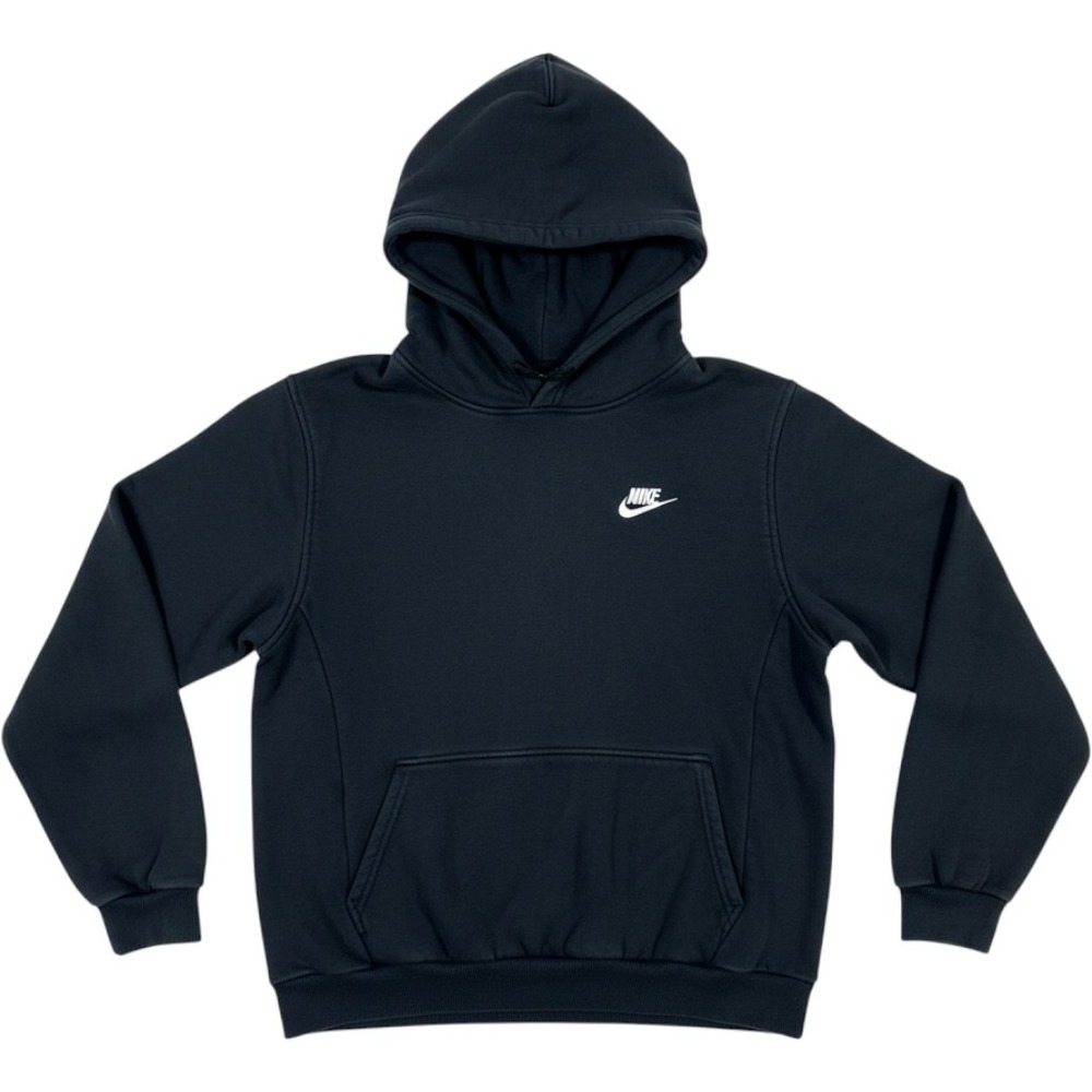 Nike Hoodie Kids XL Boys Girls Black Fleece Pullover Sweatshirt FD3000-010 Sport